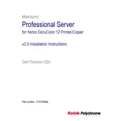 Xerox Matchprint Professional Server Ver.3.0 Server manual cover