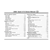 Saab 9-7X 2008 Car manual cover