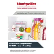 Montpellier MFD71X Refrigerator manual cover