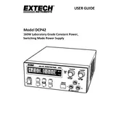 Flir Extech DCP42 Power Supply manual cover