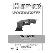 Clarke 6462021 CDS1V Detail Sander manual cover