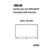 ASUS ZenScreen Go MB16AHP Monitor manual cover