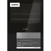 Siemens iQ700 CM924G1B1B Oven manual cover