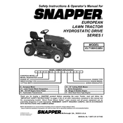 Snapper Series I ELT180H33IBV Tractor manual cover