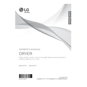 LG DLEX4270V DLEX4270V.ASSEEUS Dryer manual cover