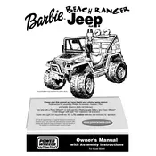 Power Wheels Mattel Barbie Beach Ranger B2489 Toy manual cover