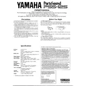 Yamaha PSS-125 Keyboard manual cover