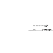 Dodge Durango 2011 SUV manual cover