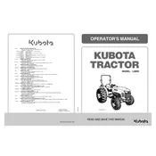 Kubota L4600 Tractor manual cover