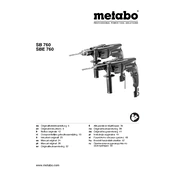 Metabo SB 760 Drill manual cover