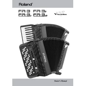 Roland FR-3 manual cover