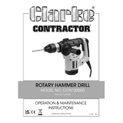 Clarke 6479600 CON1200RD Rotary Hammer Drill manual cover