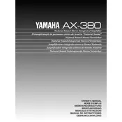 Yamaha AX-380 Amplifier manual cover