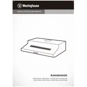 Westinghouse WRF610SA Hood manual cover