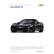 Chevrolet Corvette 2012 manual cover