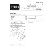 Toro Z Master Z200 105-1683 Air Deflector  Kit manual cover