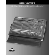 Peavey SRC Series 18 Mixer manual cover