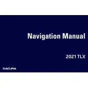 Acura TLX 2021 Sedan manual cover