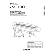 Casio Privia PX130 Keyboard manual cover