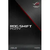 ASUS ROG SWIFT PG27VQ Monitor manual cover