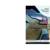 Subaru Outback Base 2021 SUV manual cover