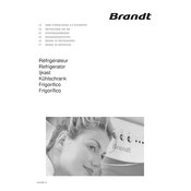 Brandt SA2352E Refrigerator manual cover