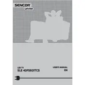 Sencor SLE 40FS601TCS Television manual cover