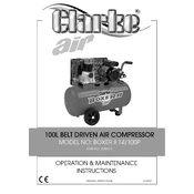 Clarke 2245313 Boxer 2 14 100p Air Compressor manual cover