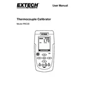 Flir Extech PRC20 Calibrator manual cover