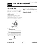 Toro Power Max 828LE 38635 Snow Thrower manual cover