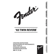 Fender 65 Twin Reverb Amplifier manual cover