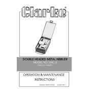 Clarke 6500233 DHC2 Double Headed Metal Nibbler manual cover