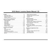 Buick Lucerne 2010 manual cover