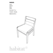 Habitat Radius RADI-CH-09-A 7976175 Chair manual cover