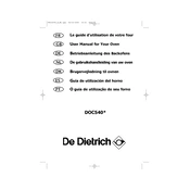 De Dietrich DOC540BE1 Oven manual cover