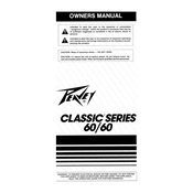 Peavey Classic Series 60-60 Amplifier manual cover