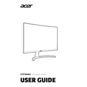 Acer Nitro ED3 ED273 B Monitor manual cover