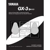 Yamaha GX-3 Mini Component System manual cover