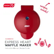 Dash DEWMH8100 Express Heart Waffle Maker manual cover