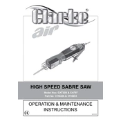 Clarke 3110853 CAT97 High Speed Sabre Saw manual cover