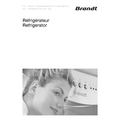 Brandt BFD1252BW Refrigerator manual cover