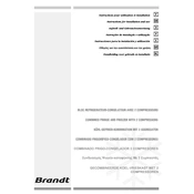 Brandt AFB38 Refrigerator manual cover