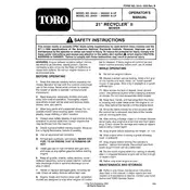 Toro Recycler II 21-inch 20433 Mower manual cover