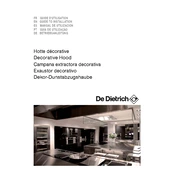 De Dietrich DHD1154X Hood manual cover