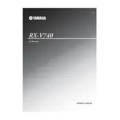 Yamaha RX-V740 Receiver manual cover