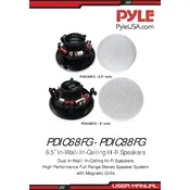 Pyle PDIC68FG Speaker manual cover