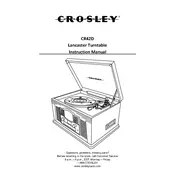 Crosley CR42D Turntable manual cover