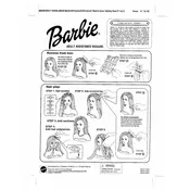 Barbie Mattel Style N Color 88838 Toy manual cover