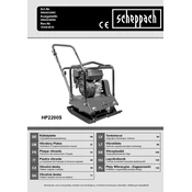 Scheppach HP2200S 5904612903 Plate Compactor manual cover