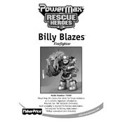 Fisher Price Mattel Rescue Heroes PowerMax Billy Blazes Firefighter 78369 Toy manual cover